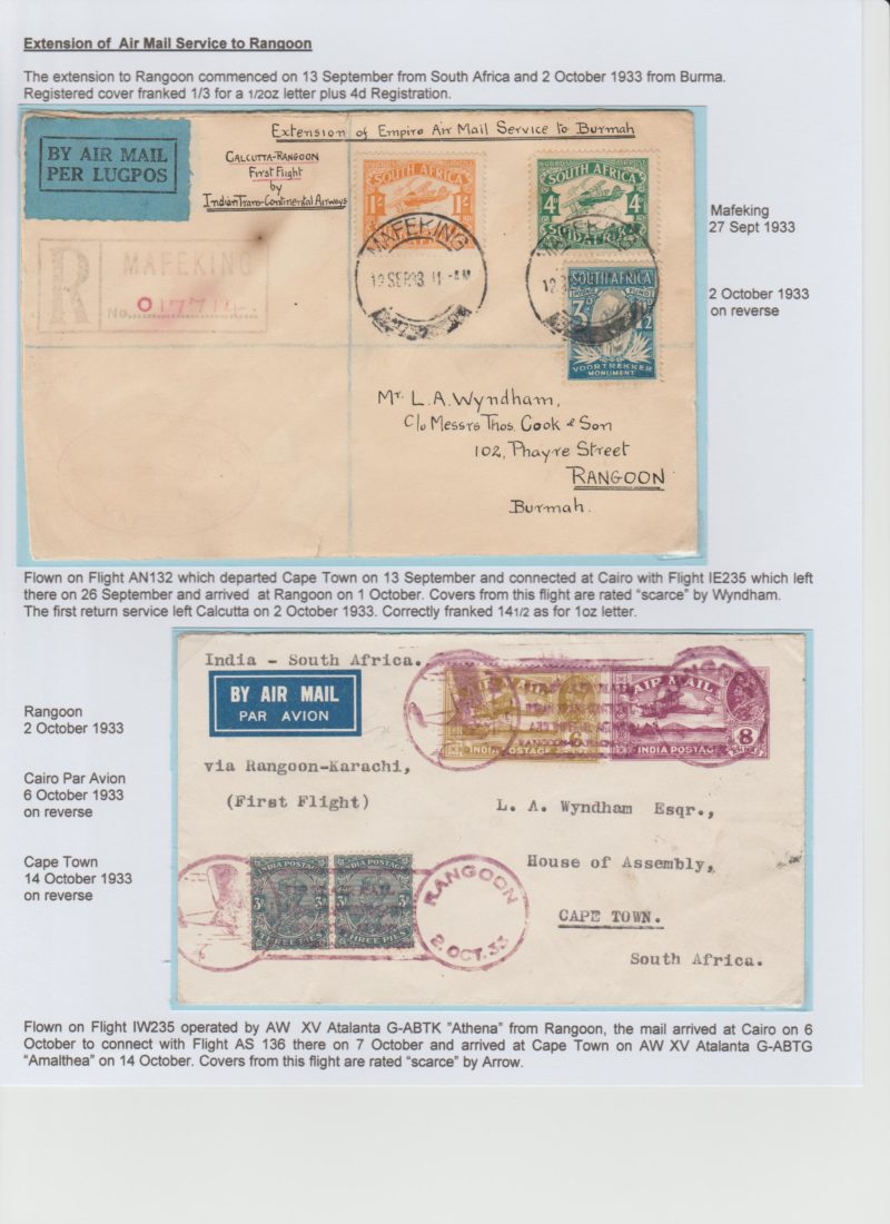 Imperial Airways: Empire Airmails to and from South Africa 1931-1936 - ABPS